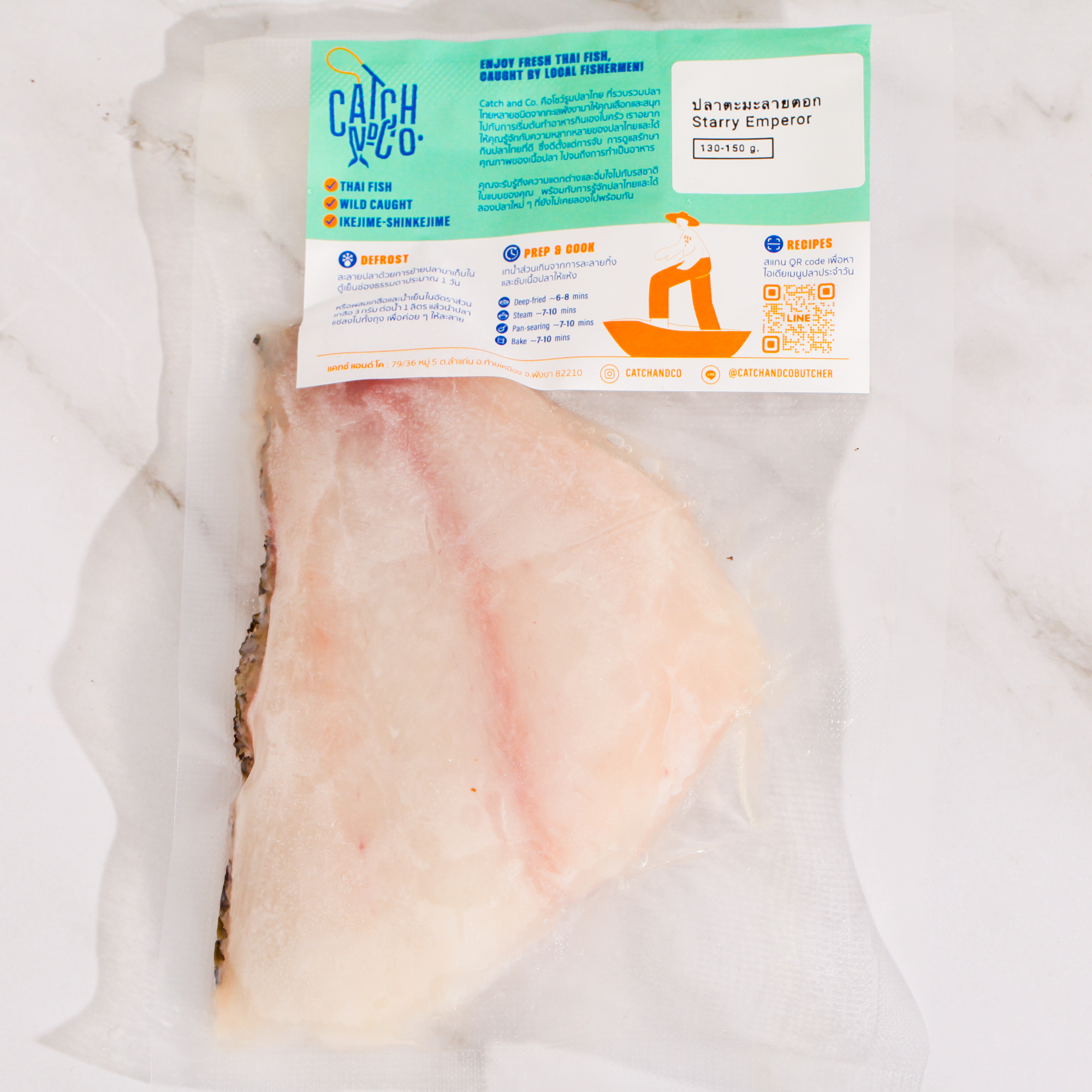 Wild Starry Emperor Fish Fillet (130-150g)
